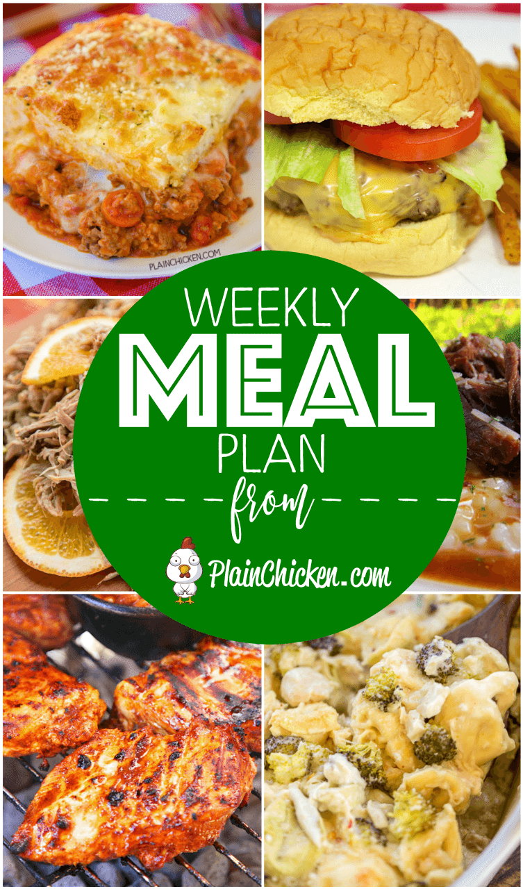 What S For Dinner Weekly Meal Plan Plain En Weekly Meal Plan A Quick And Easy Recipe For Everyday Of The Week Main