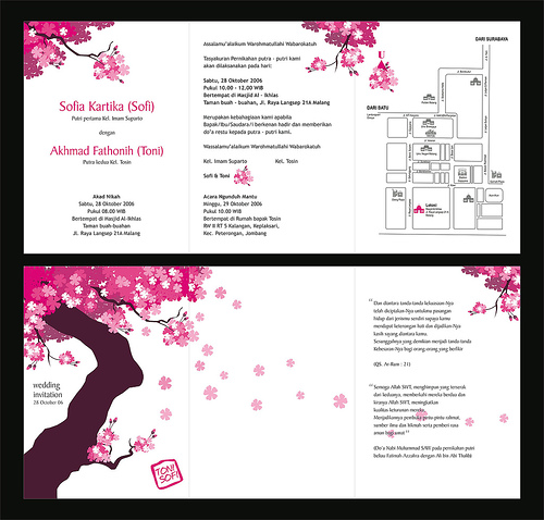 You are having a Japanese themed wedding and want to do homemade printable 