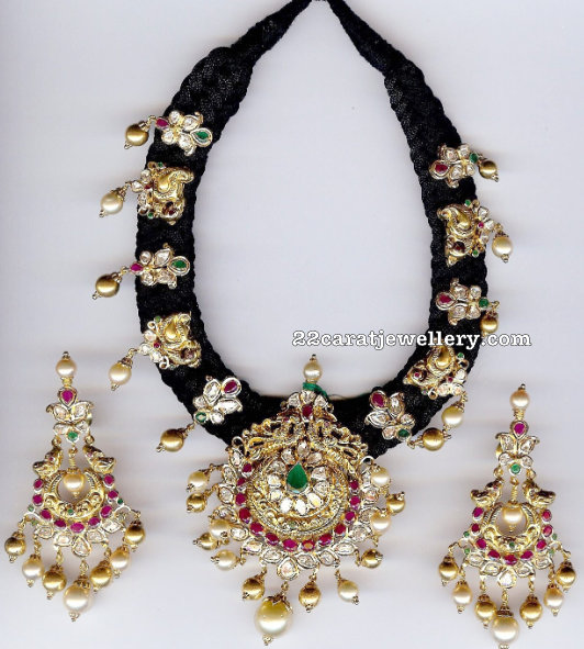 Black Rope Necklaces in 22carat Gold - Jewellery Designs