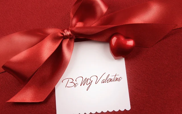 Rode valentijns foto met een hartje en briefje
