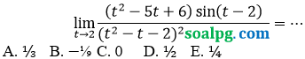 soal pg limit aljabar trigonometri