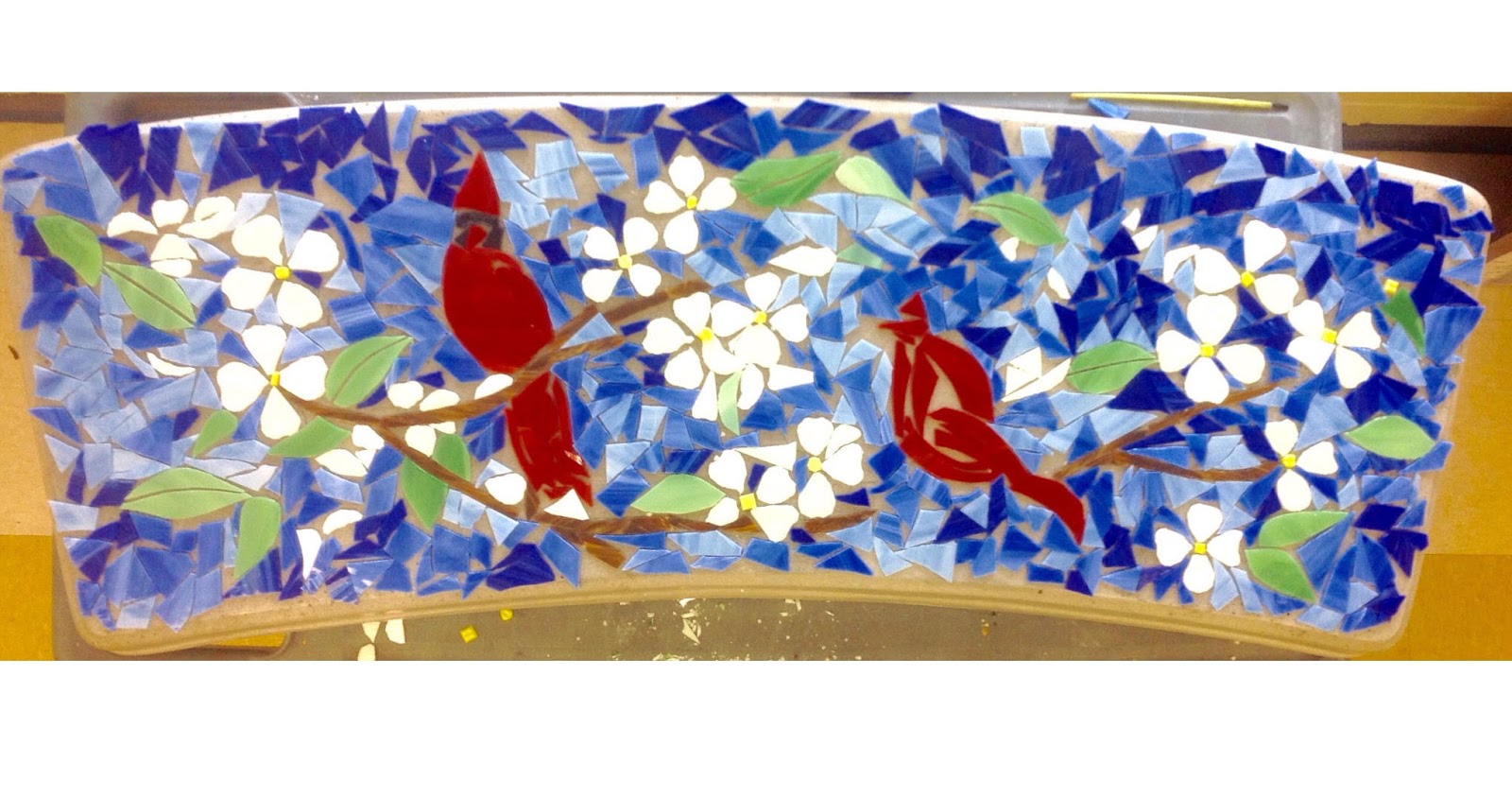 Auction Stained Glass Mosaic Bench Art Class Ideas