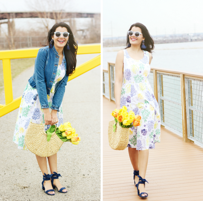fit and flare dress with jacket