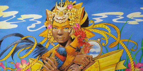 Arte da capa: "Oxum" ilustração de Shiko