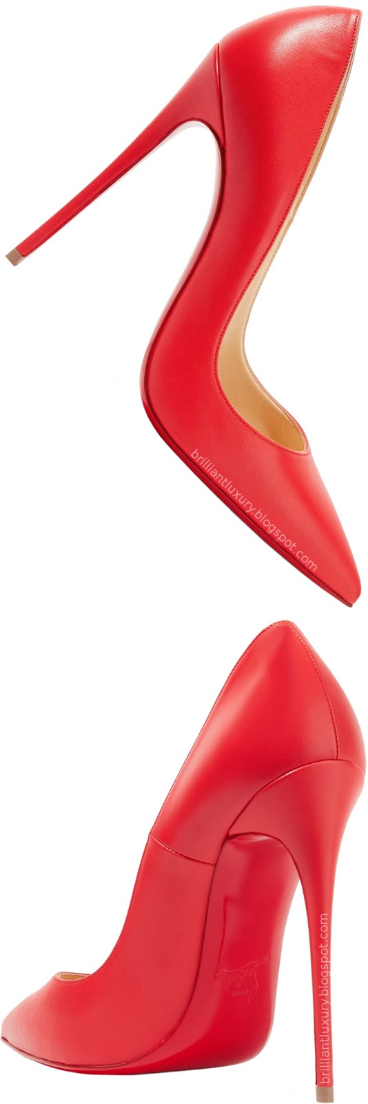 Brilliant Luxury ♦ Christian Louboutin So Kate red leather pumps