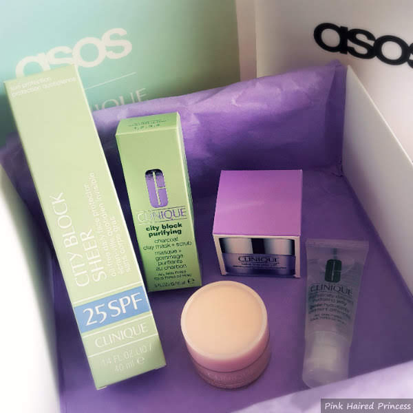 Clinique ASOS Summer Skincare Beauty Box Clinique skincare items in ASOS beauty box