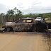 REGIÃO / Carro é encontrado queimado na estrada de Tapiranga, possivelmente usado no roubo do banco em Serrolândia