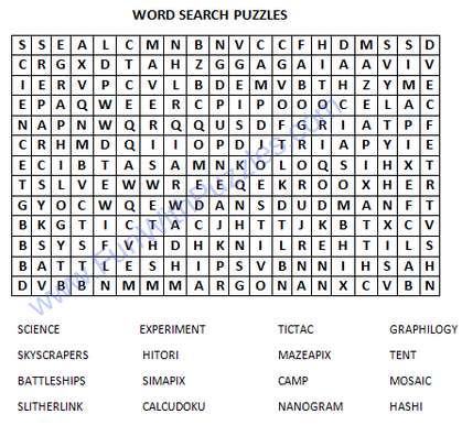Word Search Puzzle-1
