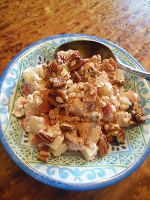 Cottage Apple Salad Cottage Apple Salad, simple ingredients come together for a delicious fruit salad.