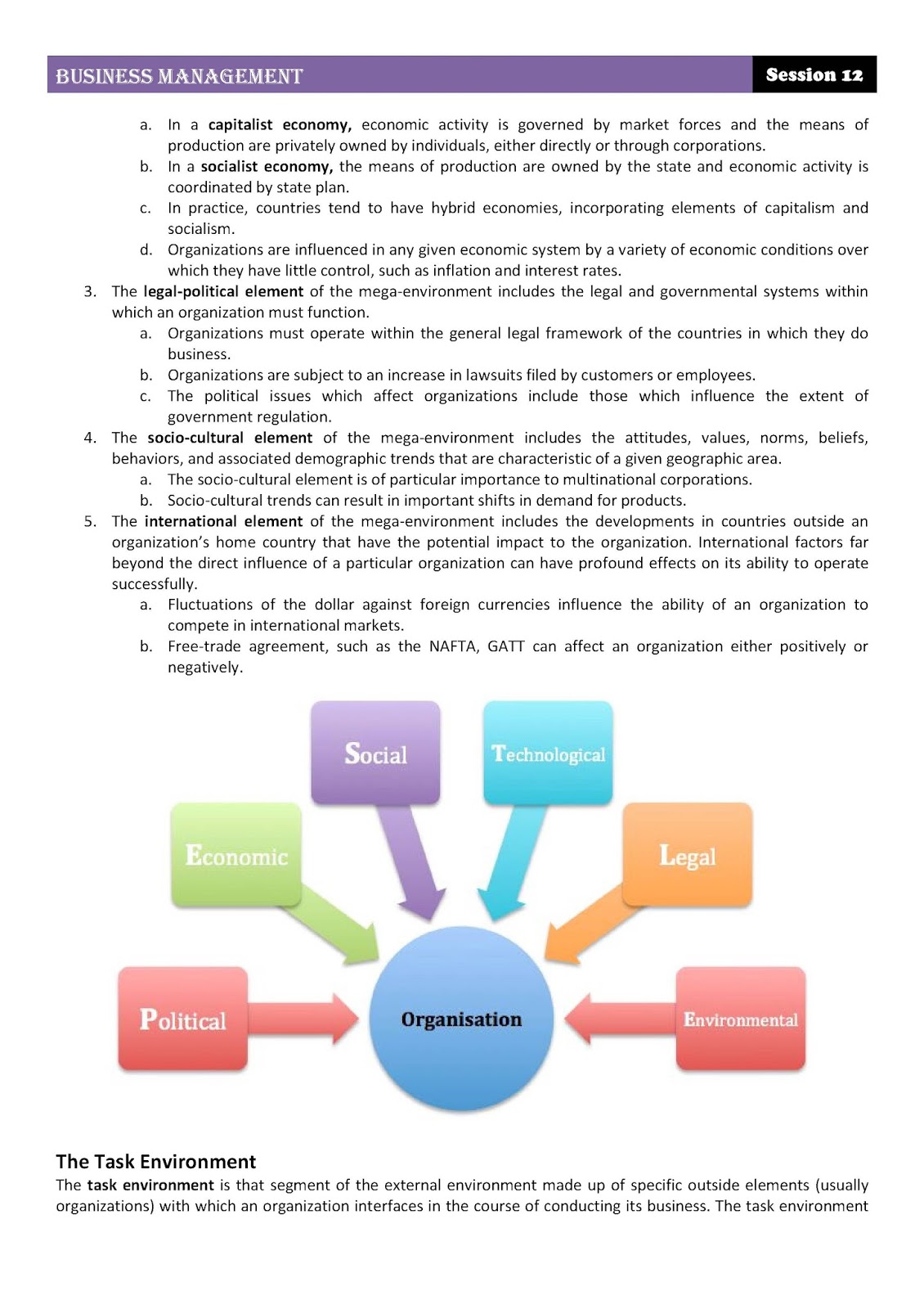 organizational environment essay