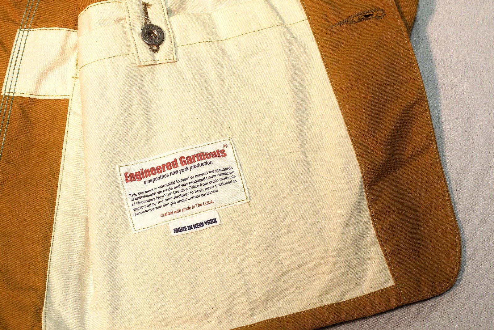 Nepenthes New York: 「IN STOCK」Engineered Garments x Post O'alls Chore Coat