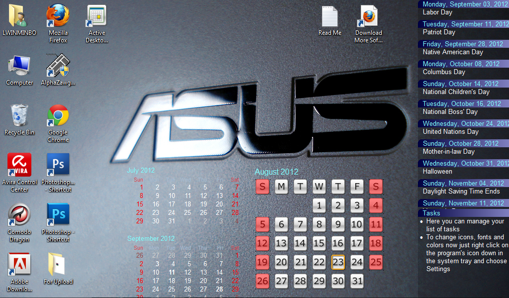 လြင္မင္းဗိုလ္(နည္းပညာ) Active Desktop Calendar 7.95 (32bit and 64bit)