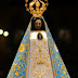 La Virgen de Luján luce su nuevo manto en la Basílica Nacional.