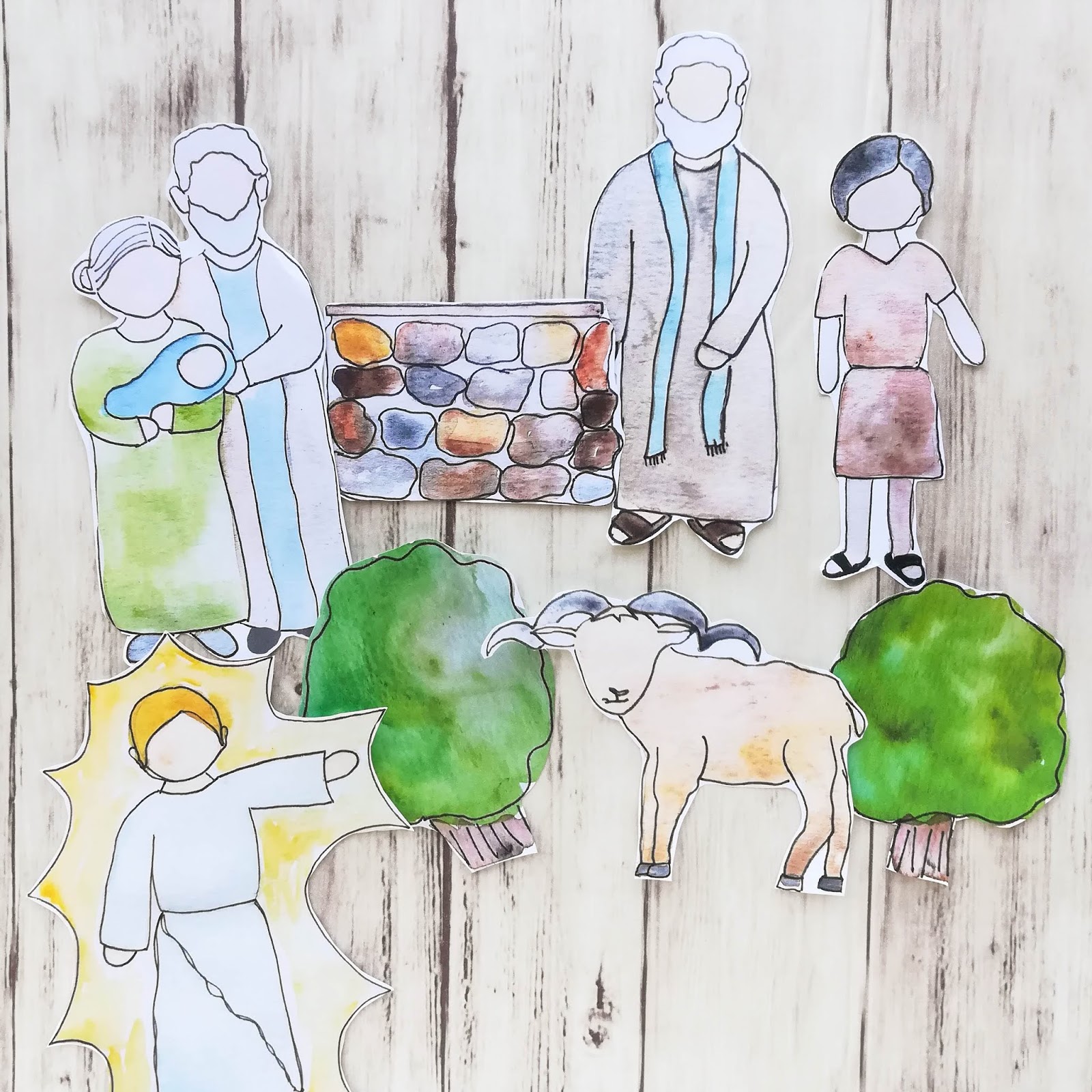 A Lively Hope Abraham And Isaac Free Printable Paper Dolls A Lively Hope Abraham And Isaac Free Printable Paper Dolls