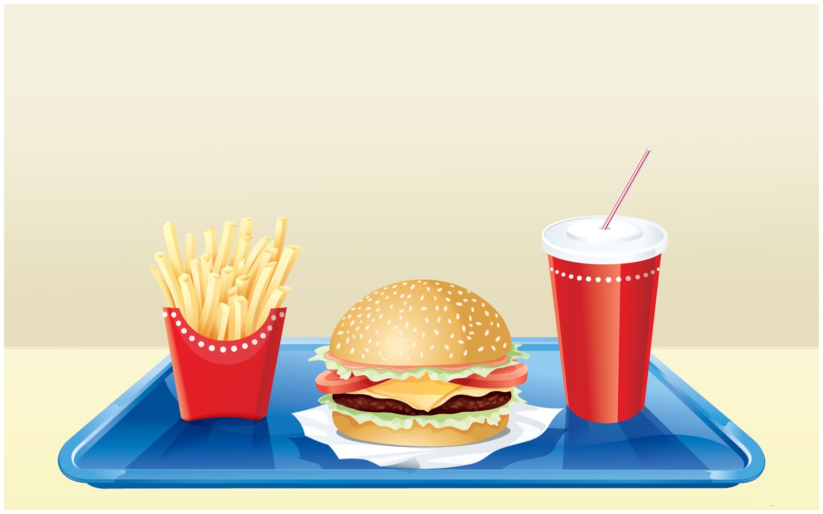 presentation of fast food