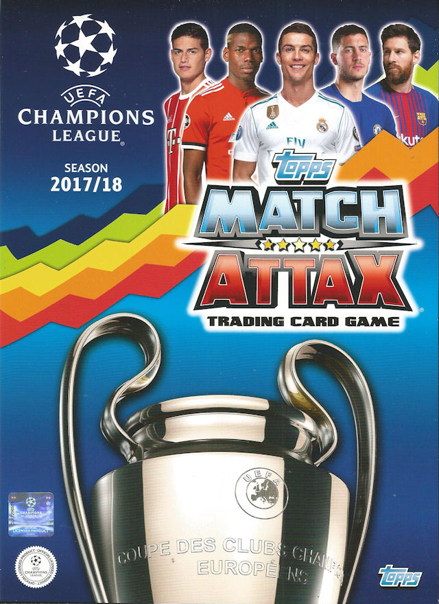 Match Attax Champions League 2017//18 complet 18 carte team set FC Barcelone
