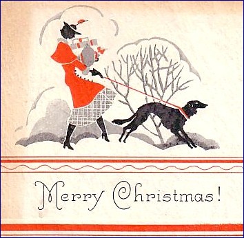 Antiques Attic: Depression Age 1930's**Fashionista Christmas Cards**
