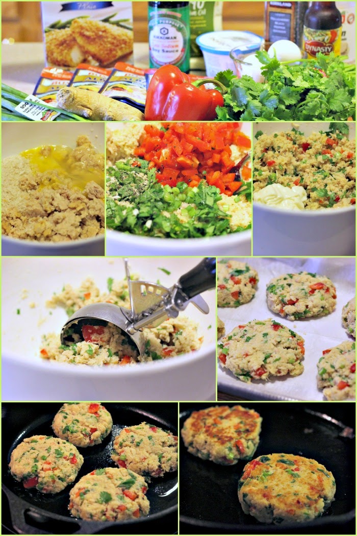 Asian Style Tuna Cakes with Creamy Ginger Sauce Renee's Kitchen