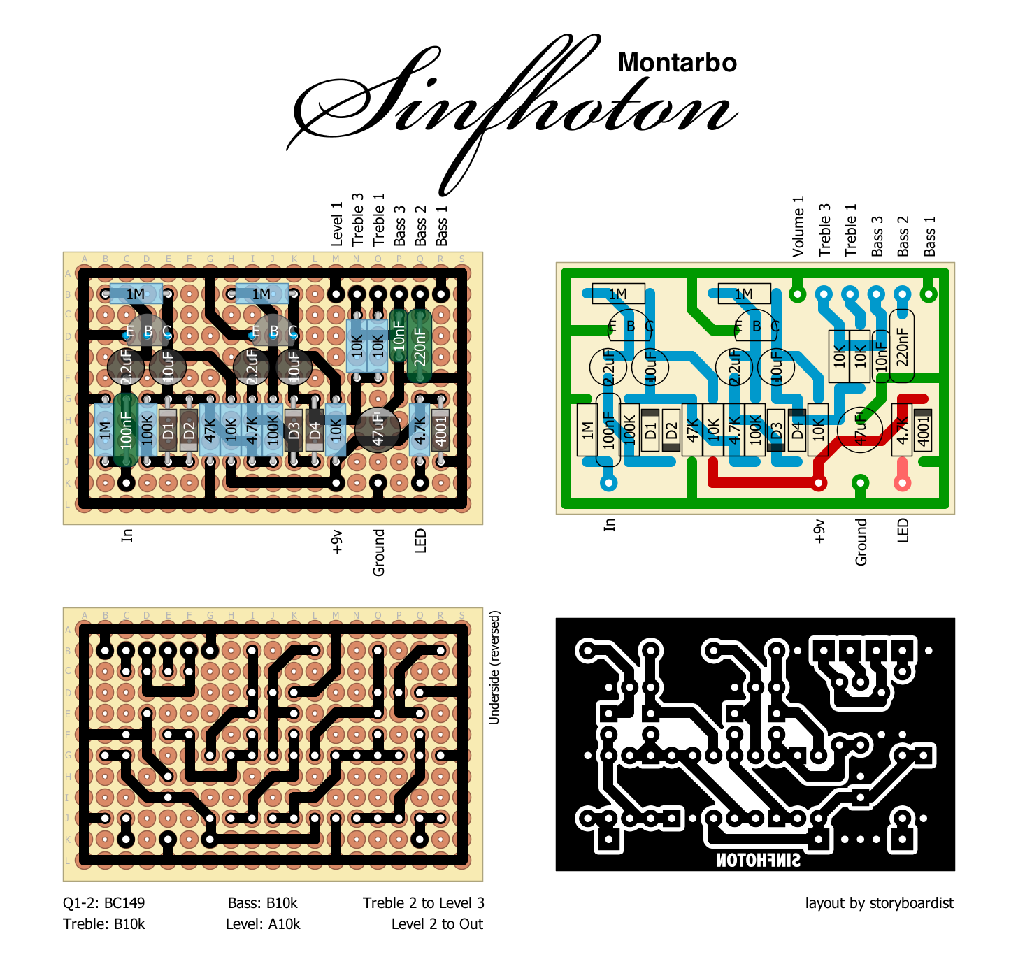 Perf and PCB Effects Layouts: Montarbo Sinfhoton