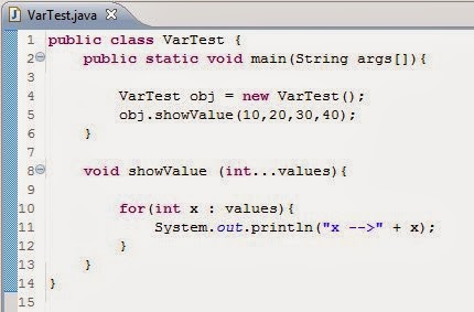 Var-args (Variable arguments) - Java Stack Flow