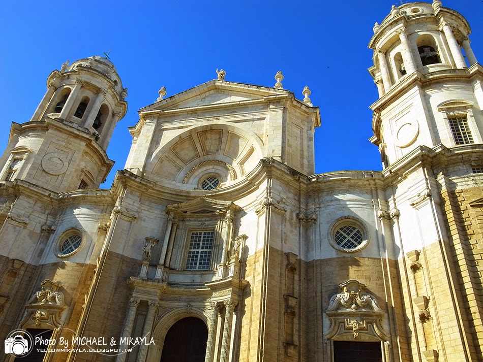 回到最美好的時光: D14-Cádiz．海藍藍的Cádiz blue。加的斯主教堂 Cádiz Cathedral