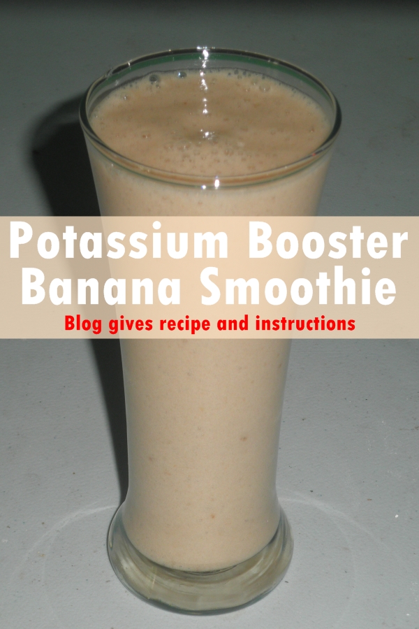 Potassium Booster Banana Smoothie - Increase Potassium Levels