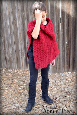 Girl's Poncho by Over The Apple Tree