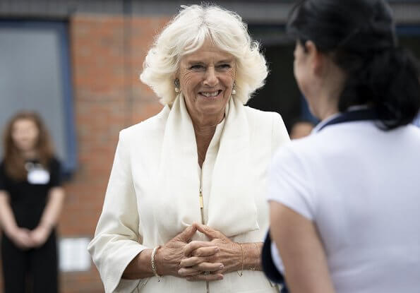 The Prince of Wales and The Duchess of Cornwall visited Asda Distribution Centre and Turnbull and Asser shirt company