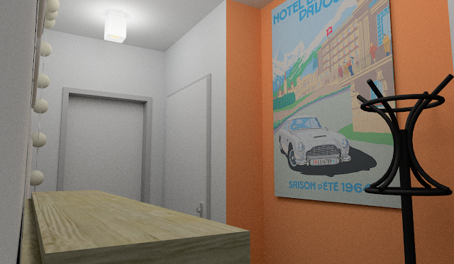 Restyling di un bilocale anni '70: l'ingresso