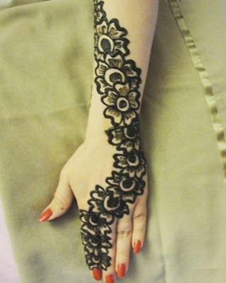 Pakistani Shaded Henna Design