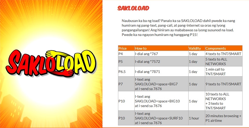 Utang Load TNT: Sakloload Promo