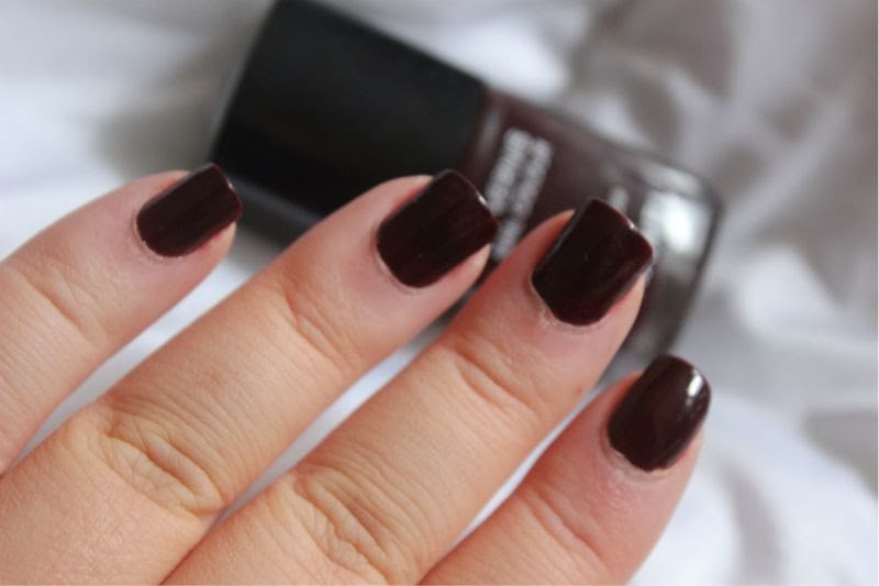 Looking for a budget friendly dupe of Chanel Rouge Noir nail polish?