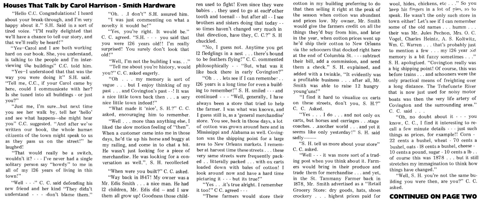 Tammany Family Houses That Talk! Smith Hardware