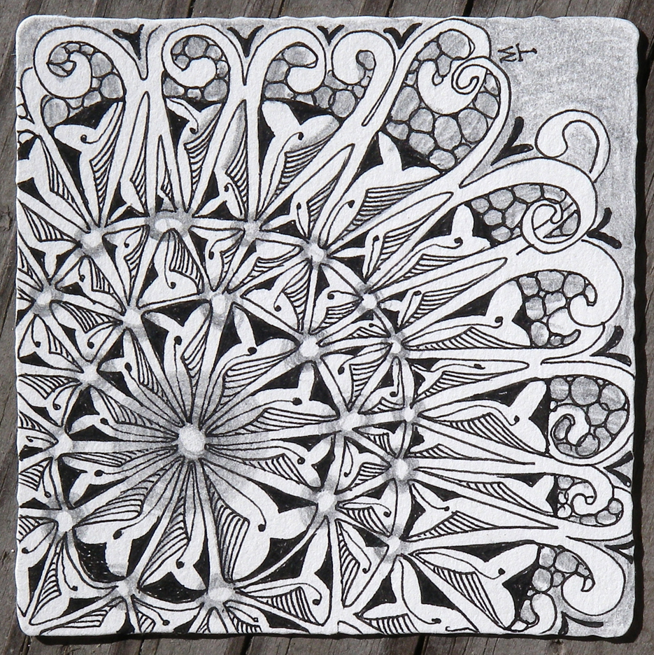Zentangle: Four For #28