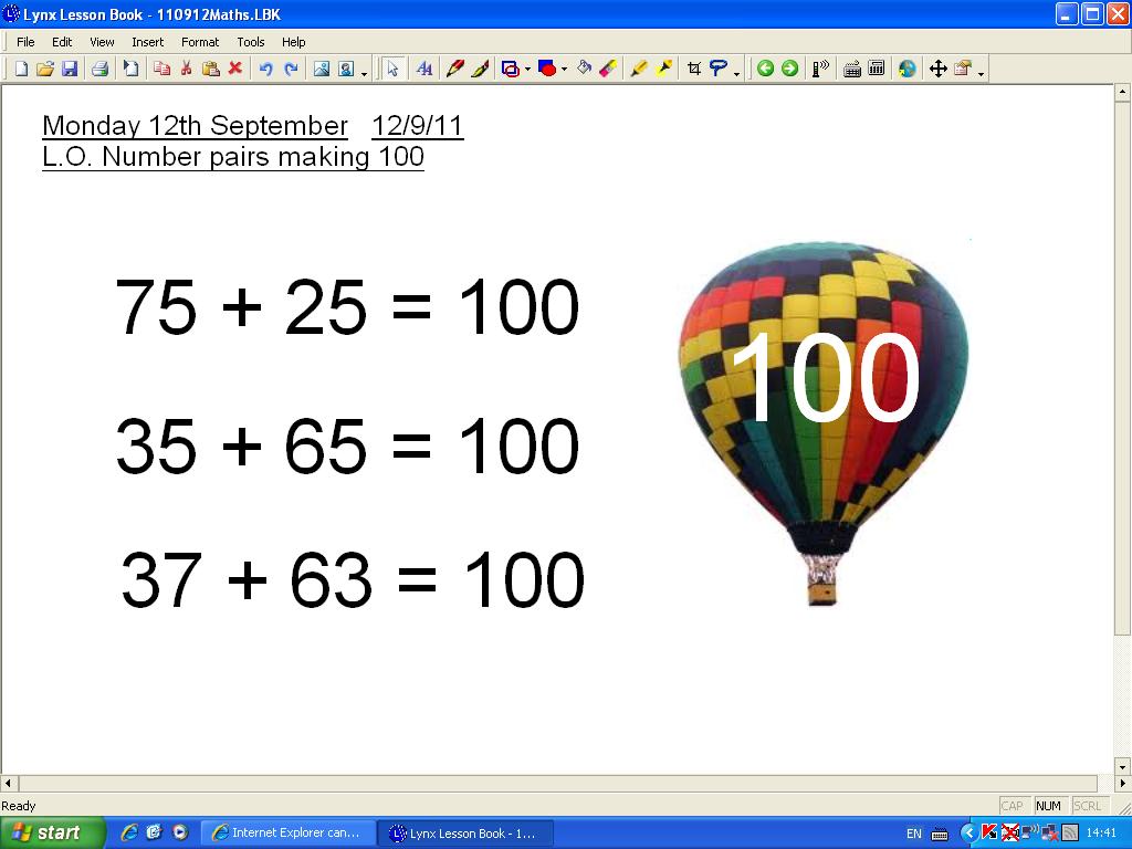 mr-howe-s-class-maths-adding-pairs-of-numbers-to-make-100