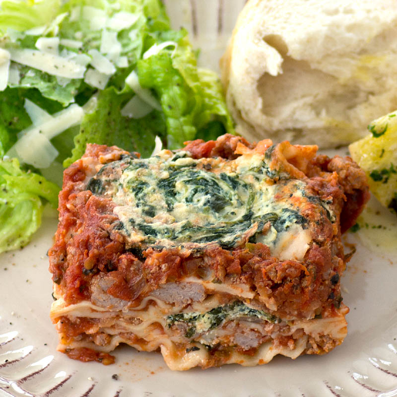 Savoring Time in the Kitchen: Turkey Sausage and Spinach Lasagna