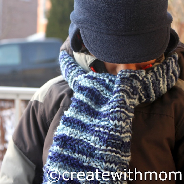 Create With Mom Winter Waves Scarf and Skiing adventure at the