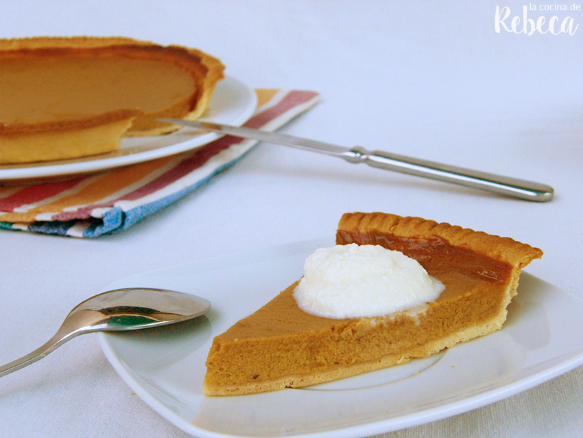 La cocina de Rebeca Pastel de calabaza (pumpkin pie)