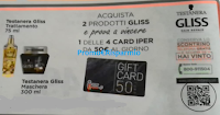 Testanera Gliss: vinci ogni giorno 4 Gift Card da 50€ Logo Testanera Gliss: vinci ogni giorno 4 Gift Card da 50€
