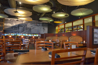 An industrial but modern seating area Photo by Trisha Field