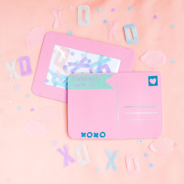 Clo By Clau!: DIY Valentine´s Day Confetti Postcards - Cómo hacer