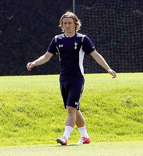 Luka Modric training in London