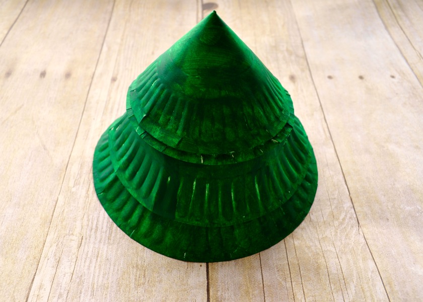 Paper Plate Layered Christmas Tree Craft - I Heart Crafty Things