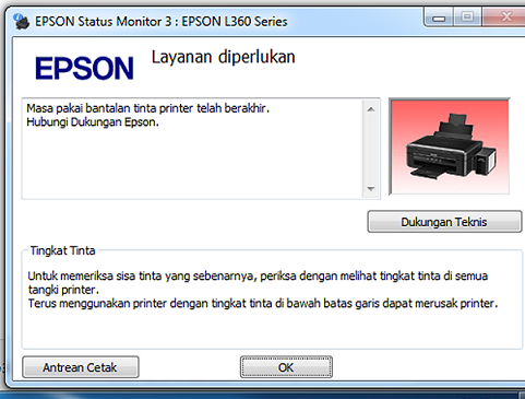 epson l360 reset software