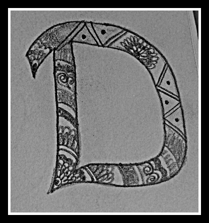 Doodle of d