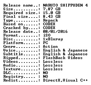 โหลดเกม [PC] NARUTO SHIPPUDEN: ULTIMATE NINJA STORM 4 [REPACK][ONE2UP][FILECONDO]