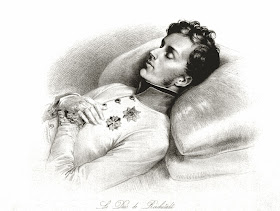 Deathbed portrait of Napoleon II by Johann Nepomuk Ender, 1832