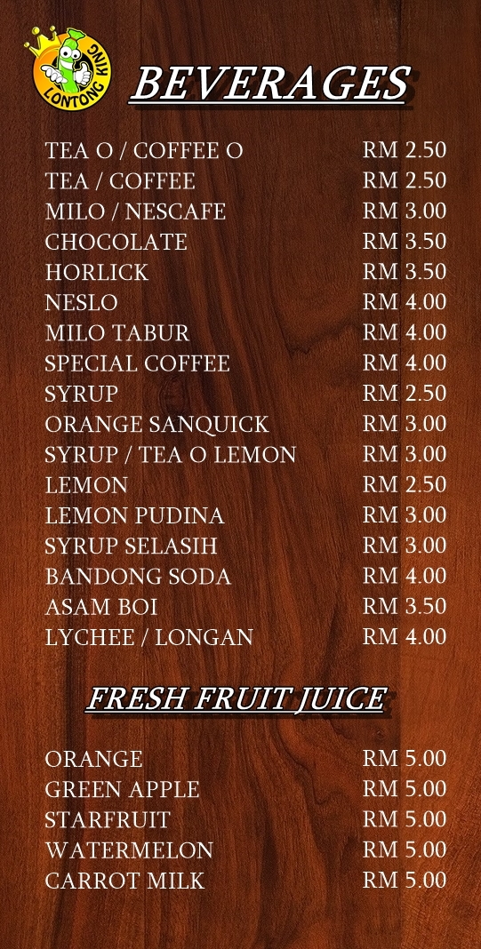 RESTORAN: Menu