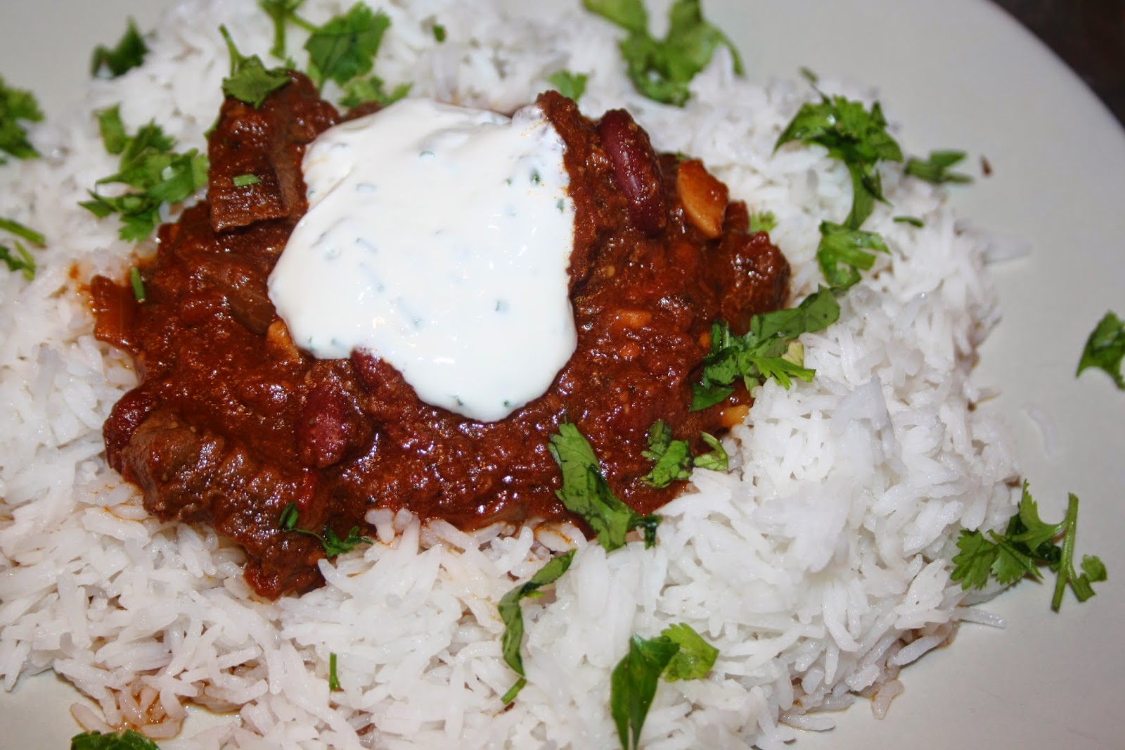 Ruokasurffausta Uskomattoman hyvää chili con carnea pitkällä kaavaa