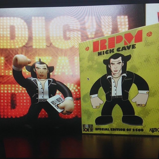 Record Store Day 2014 Exclusive Nick Cave RPM Vinyl Figure & Packaging by Frank Kozik